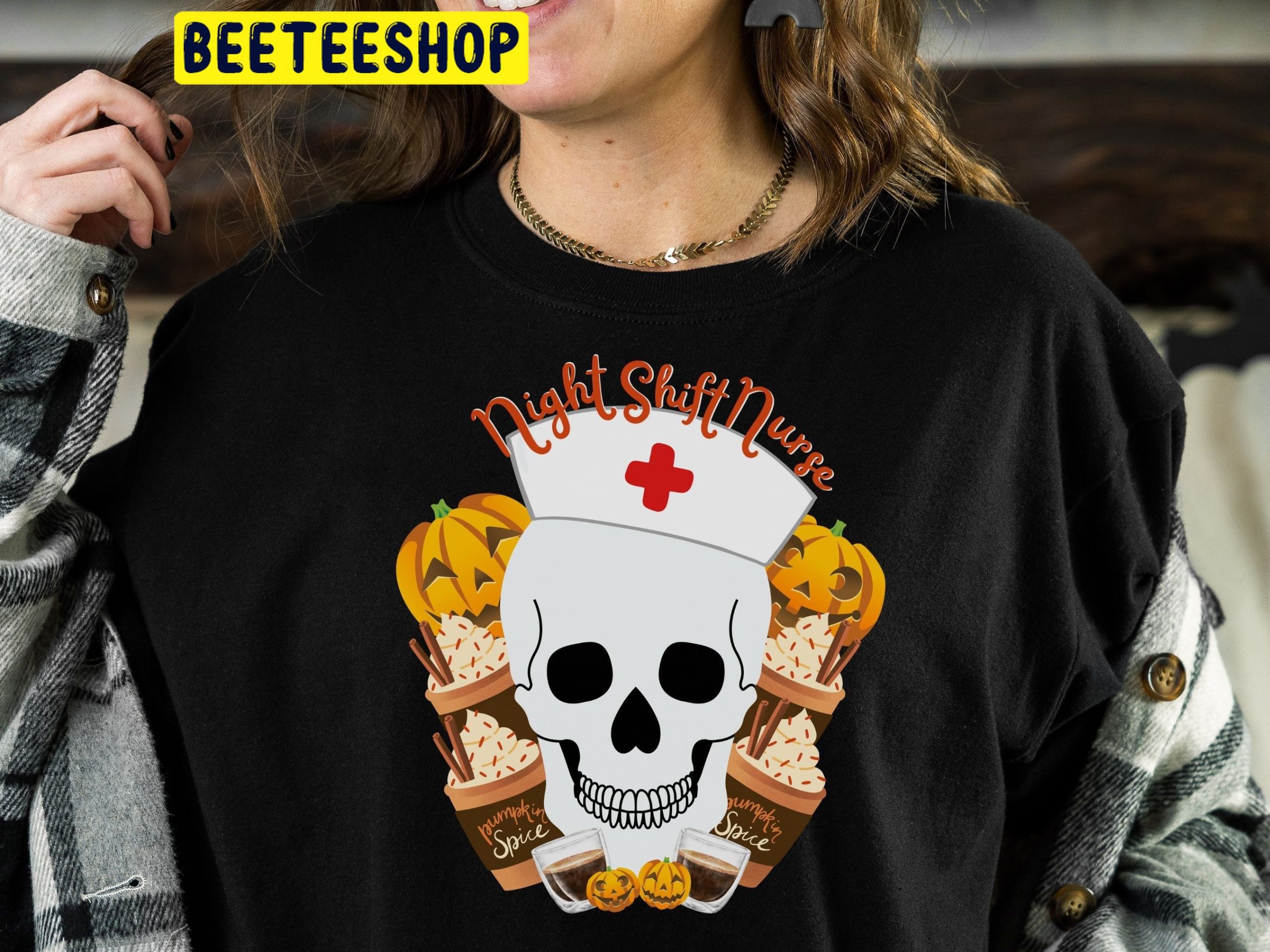 Night Shift Nurse Halloween Trending Unisex Shirt Night Shift Nurse Halloween Trending Unisex Shirt