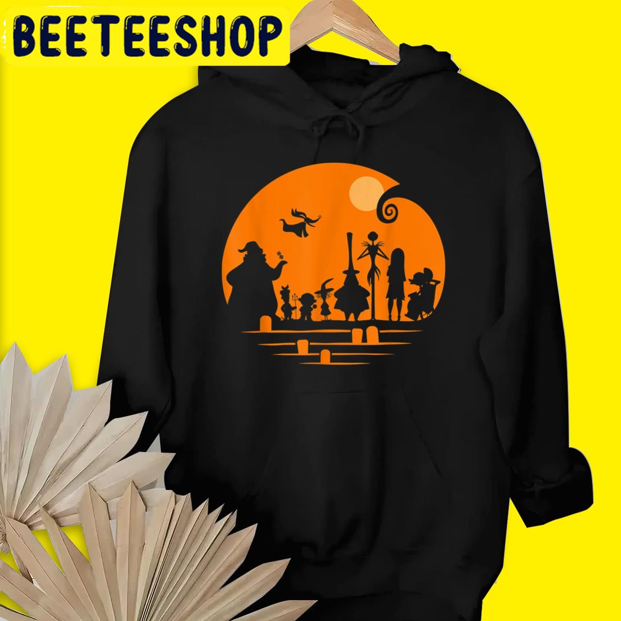 Nightmare Before Christmas Silhouette Halloween Trending Unisex T-Shirt Nightmare Before Christmas Silhouette Halloween Trending Unisex T-Shirt