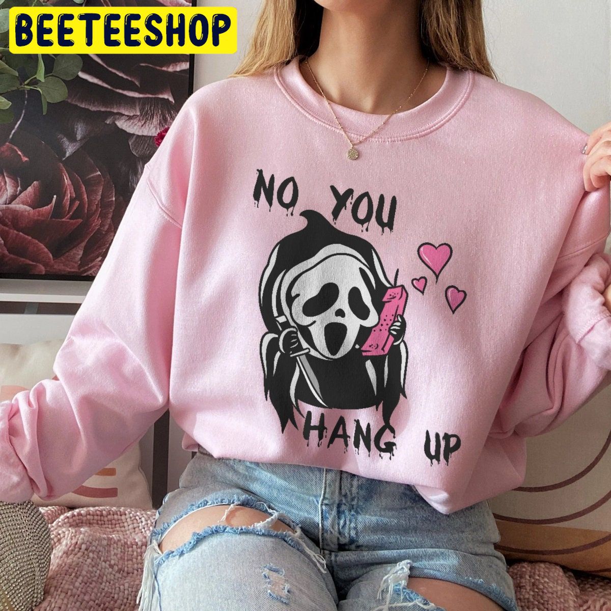 No You Hang Up Kawaii Halloween Ghostface Trending Unisex Shirt No You Hang Up Kawaii Halloween Ghostface Trending Unisex Shirt