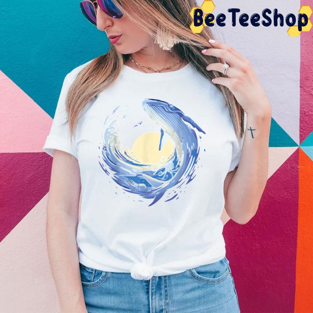 Ocean Wave Whale Sea Animals Trending Unisex T-Shirt Ocean Wave Whale Sea Animals Trending Unisex T-Shirt
