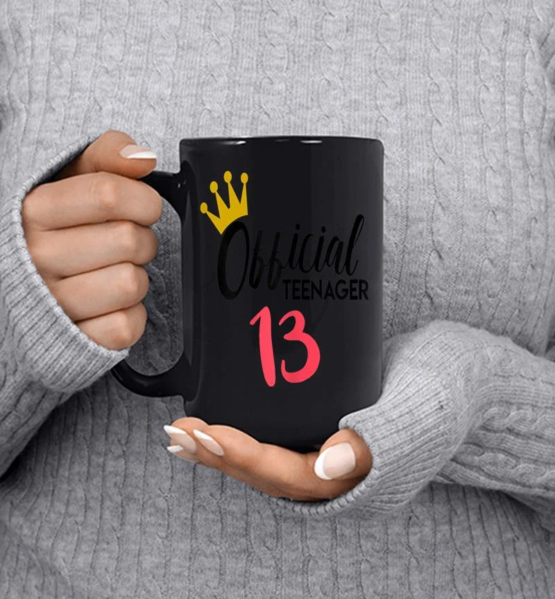 Official 13 Nager 13th Birthday Idea Girls Mug Official 13 Nager 13th Birthday Idea Girls Mug