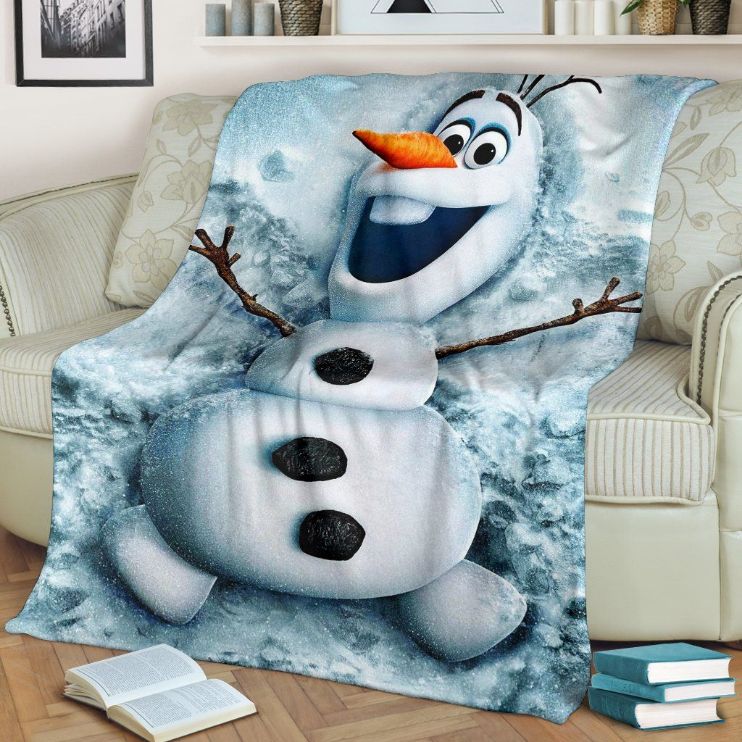 Olaf Snowman Frozen Fleece Blanket Throw Blanket Olaf Snowman Frozen Fleece Blanket Throw Blanket