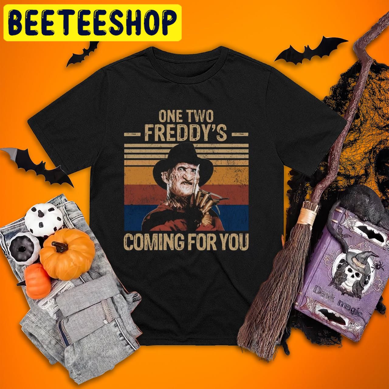 One Two Freddys Coming For YouFreddy Krueger Halloween Trending Unisex T-Shirt One Two Freddys Coming For YouFreddy Krueger Halloween Trending Unisex T-Shirt
