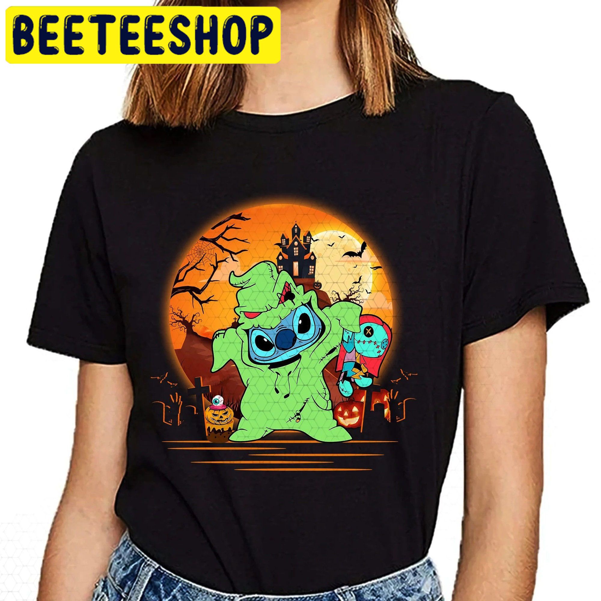 Oogie Boogie Stitch HalloweenTrending Unisex Shirt Oogie Boogie Stitch HalloweenTrending Unisex Shirt