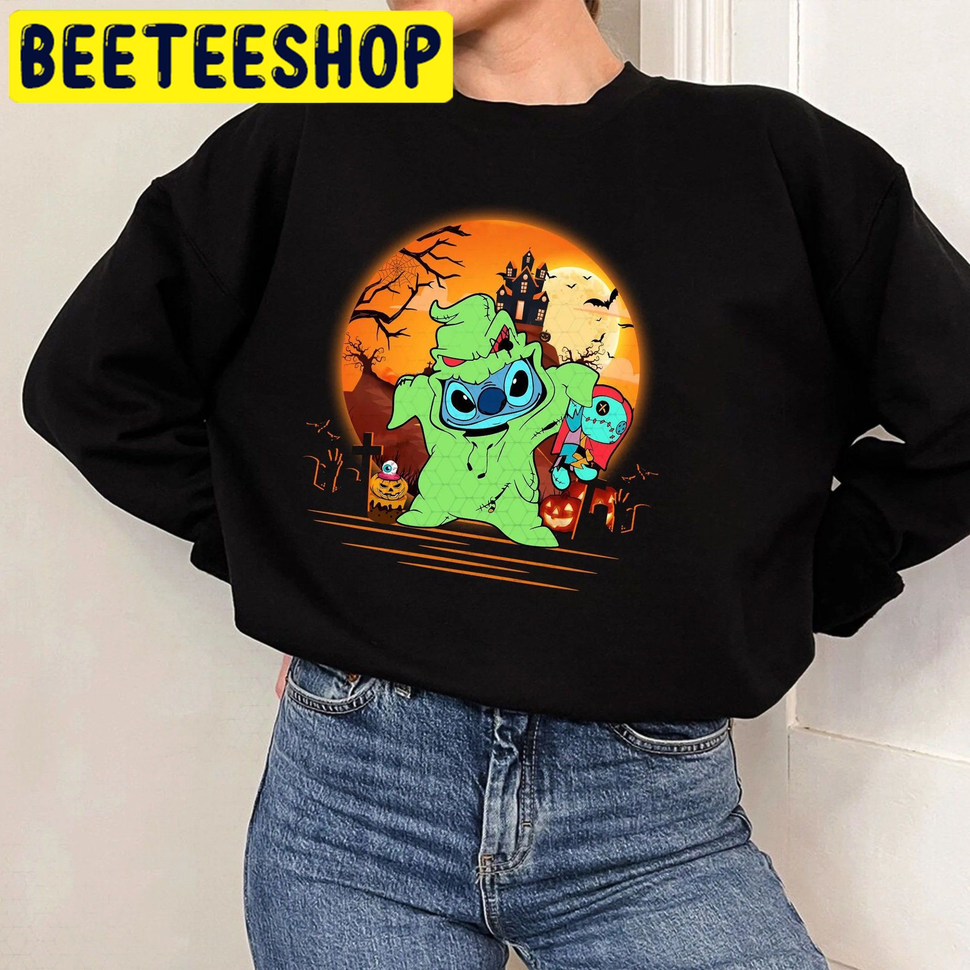 Oogie Boogie Stitch HalloweenTrending Unisex Shirt Oogie Boogie Stitch HalloweenTrending Unisex Shirt
