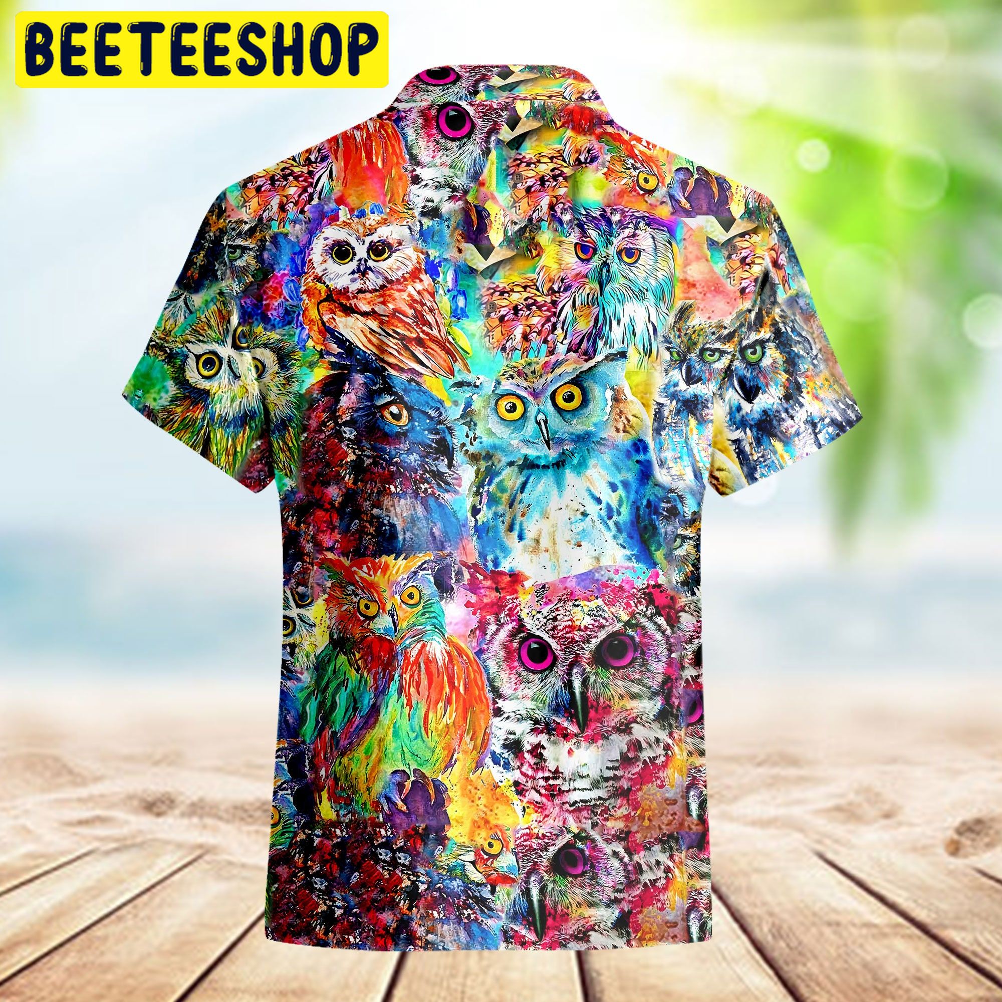 Owl Colorful Trending Hawaiian Shirt Owl Colorful Trending Hawaiian Shirt