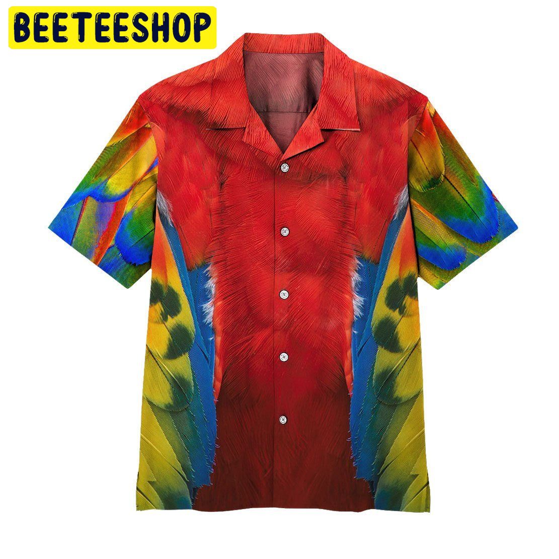 Parrot 3D All Over Printed Trending Hawaiian Shirt Parrot 3D All Over Printed Trending Hawaiian Shirt
