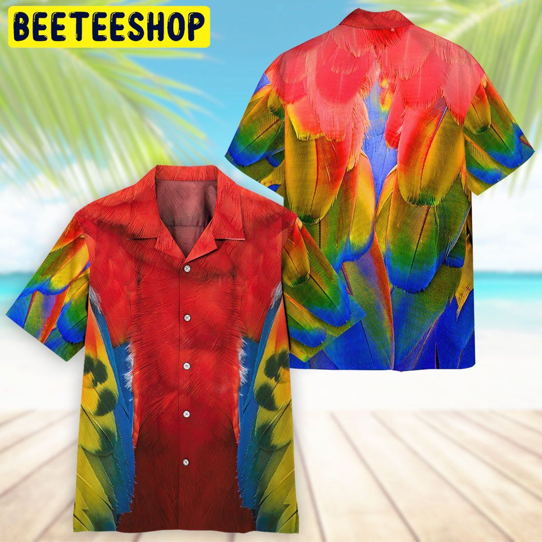 Parrot 3D All Over Printed Trending Hawaiian Shirt Parrot 3D All Over Printed Trending Hawaiian Shirt