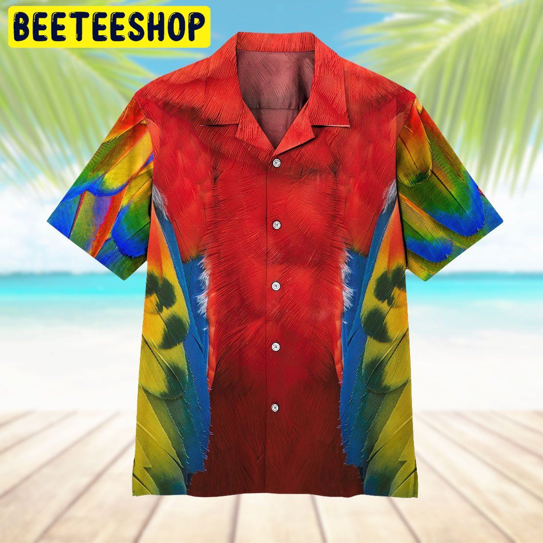 Parrot 3D All Over Printed Trending Hawaiian Shirt Parrot 3D All Over Printed Trending Hawaiian Shirt