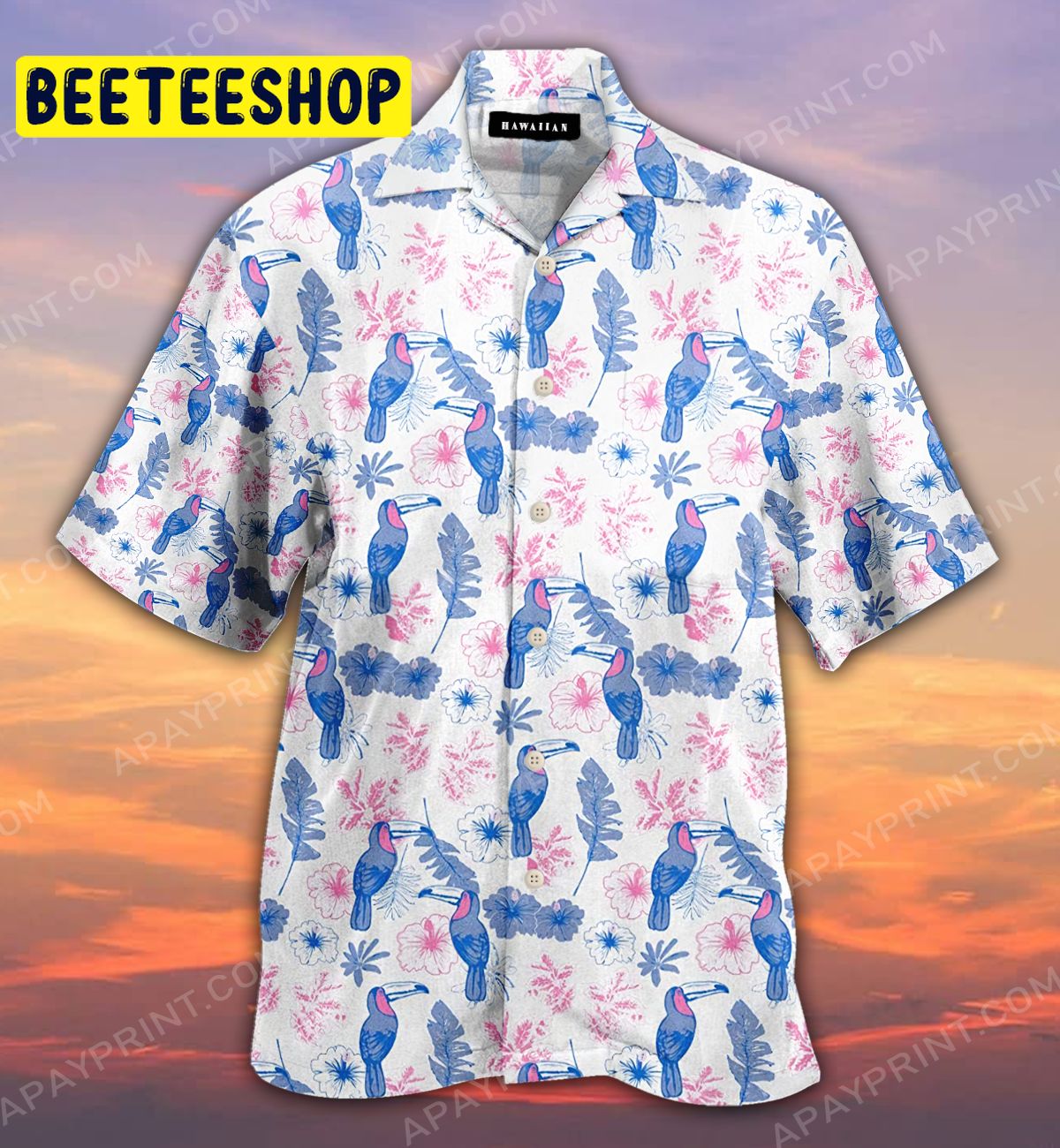 Parrot Flower Trending Hawaiian Shirt Parrot Flower Trending Hawaiian Shirt