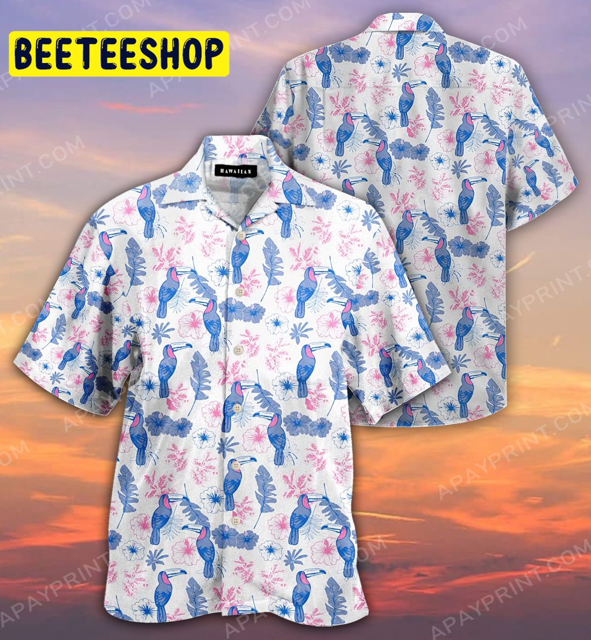 Parrot Flower Trending Hawaiian Shirt Parrot Flower Trending Hawaiian Shirt