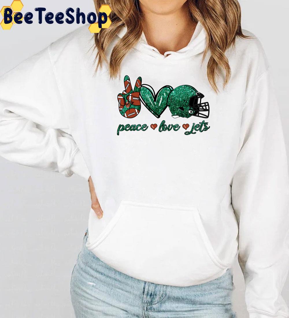 Peace Love Jets New York Jets Football Trending Unisex T-Shirt Peace Love Jets New York Jets Football Trending Unisex T-Shirt