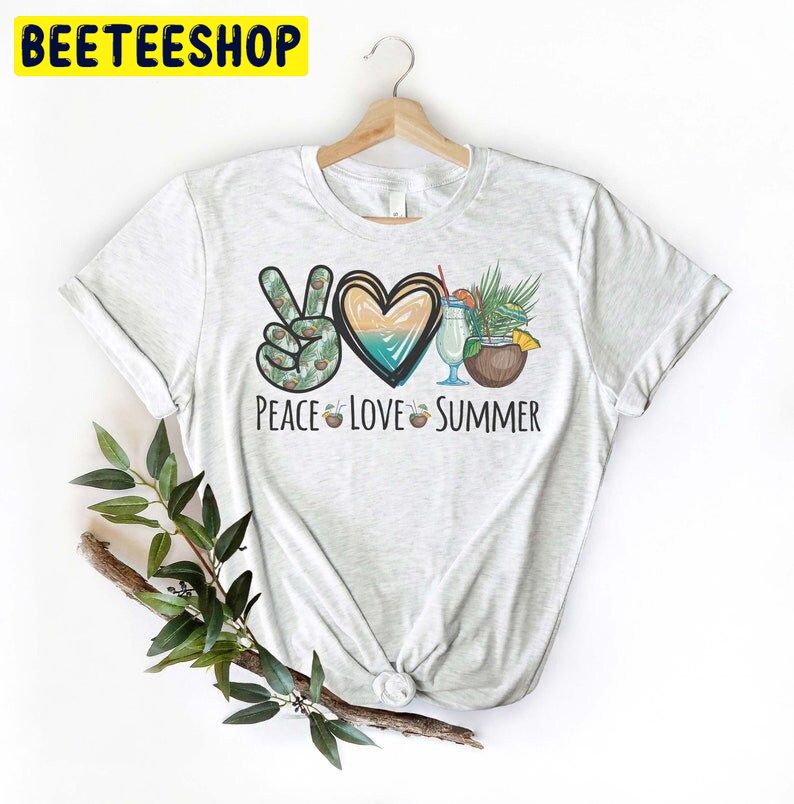 Peace Love Summer Trending Unisex Shirt Peace Love Summer Trending Unisex Shirt