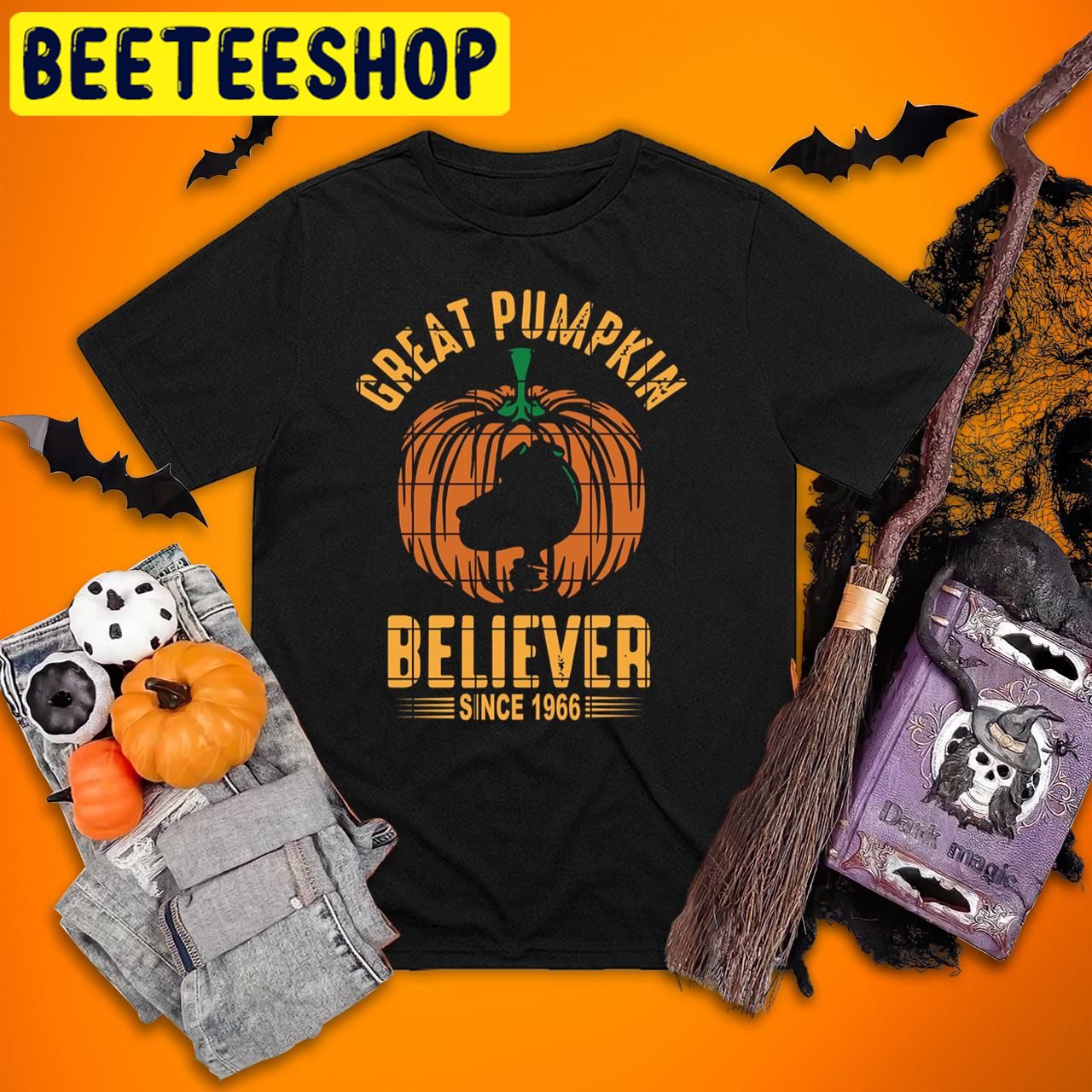 Peanuts Great Pumpkin Believer Since 1966 Charlie Brown Halloween Trending Unisex T-Shirt Peanuts Great Pumpkin Believer Since 1966 Charlie Brown Halloween Trending Unisex T-Shirt