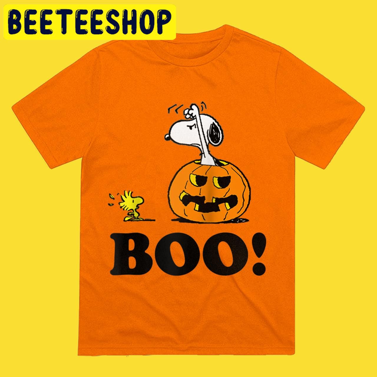 Peanuts Snoopy Woodstock BOO Halloween Trending Unisex T-Shirt Peanuts Snoopy Woodstock BOO Halloween Trending Unisex T-Shirt