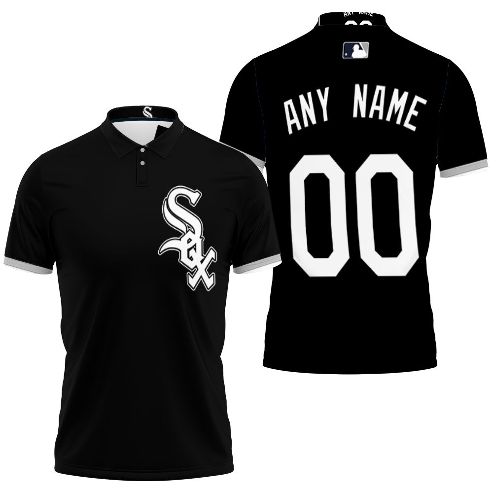 Personalized Chicago White Sox 00 Any Name 2019 Team Black Jersey Inspired Style 3D All Over Print Polo Shirt Personalized Chicago White Sox 00 Any Name 2019 Team Black Jersey Inspired Style 3D All Over Print Polo Shirt