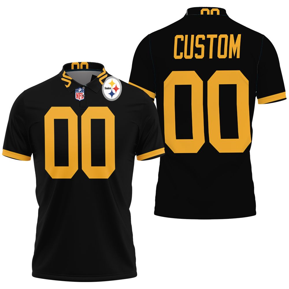 Personalized Pittsburgh Steelers 00 Anyname Color Rush Limited Jersey Inspired Style Gift For Pittsburgh Steelers Fans Polo Shirt Personalized Pittsburgh Steelers 00 Anyname Color Rush Limited Jersey Inspired Style Gift For Pittsburgh Steelers Fans Polo Shirt