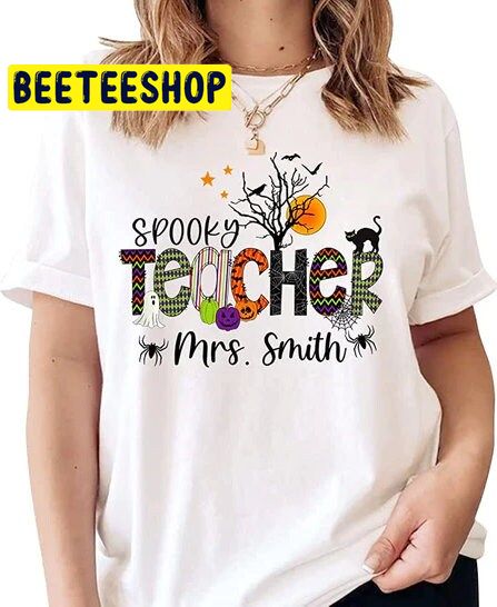 Personalized Teacher Halloween Trick Or Teach Trending Unisex Shirt Personalized Teacher Halloween Trick Or Teach Trending Unisex Shirt