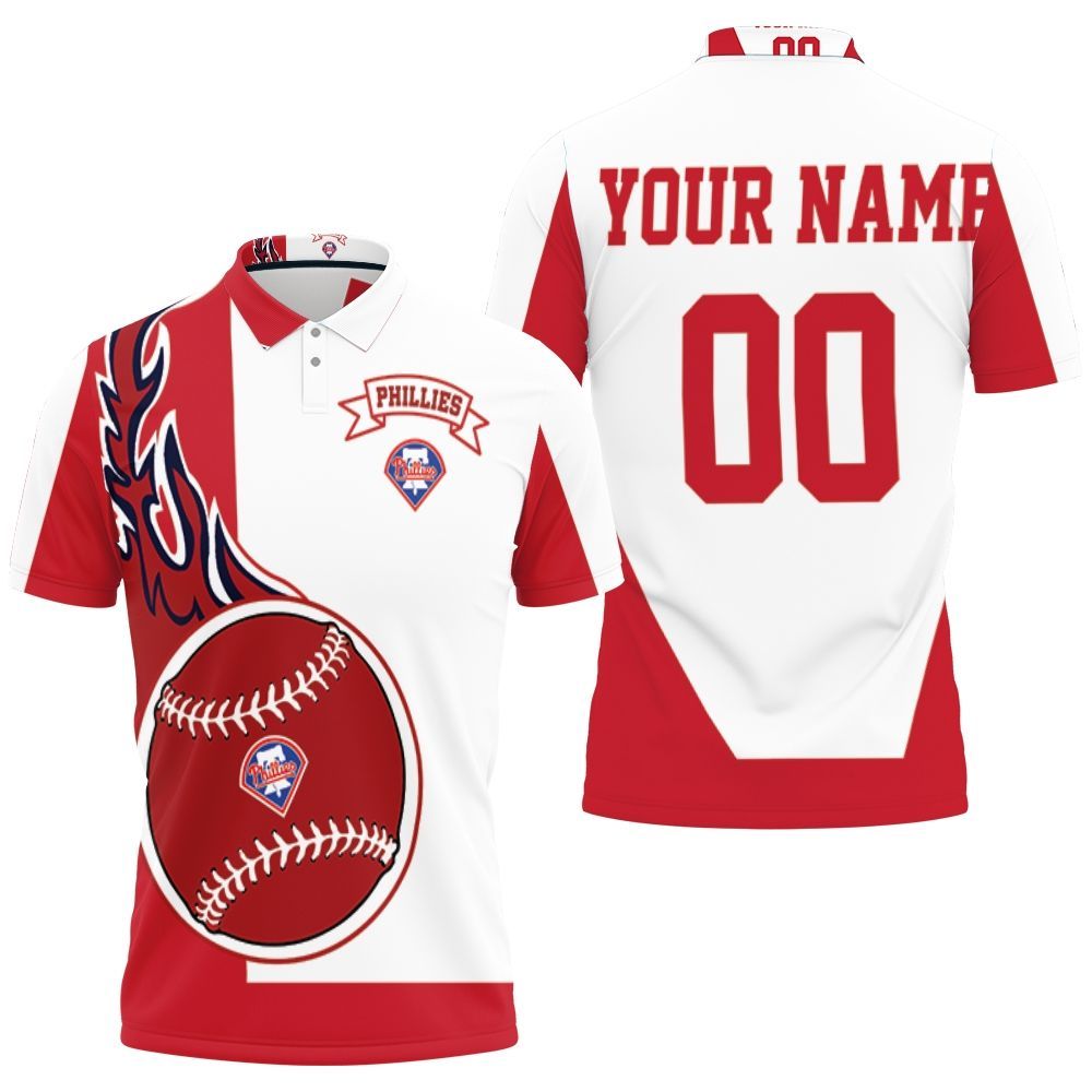 Philadelphia Phillies Personalized 3D All Over Print Polo Shirt Philadelphia Phillies Personalized 3D All Over Print Polo Shirt