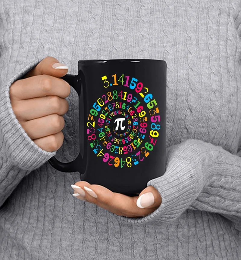 Pi Spiral Novelty Math Geek 3.14 Pi Day Mug Pi Spiral Novelty Math Geek 3.14 Pi Day Mug