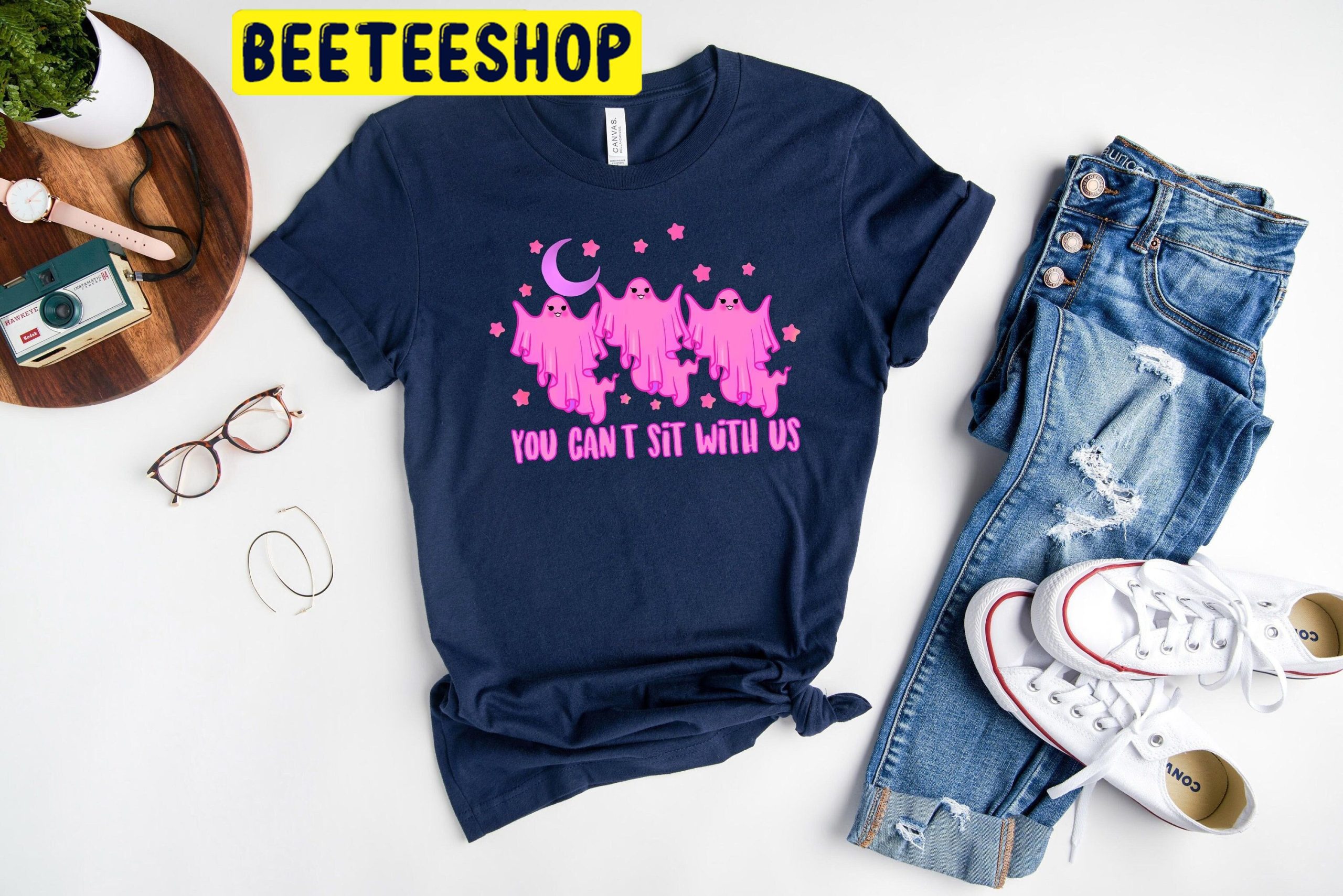 Pink Boo You Can't Sit With Us HalloweenTrending Unisex Shirt Pink Boo You Can't Sit With Us HalloweenTrending Unisex Shirt
