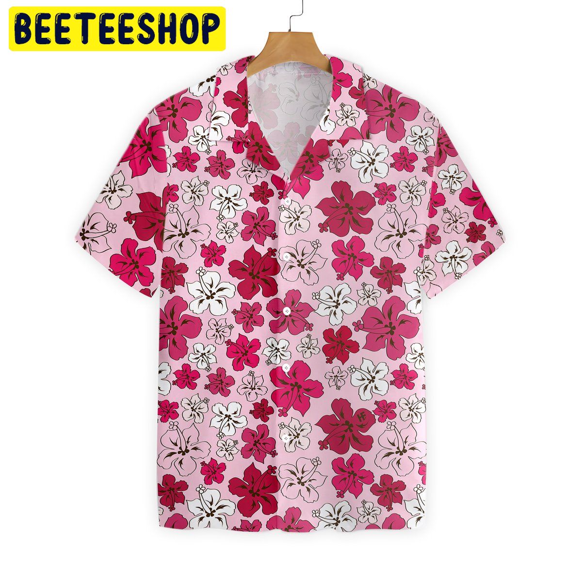 Pink Flower Pattern Trending Hawaiian Shirt Pink Flower Pattern Trending Hawaiian Shirt