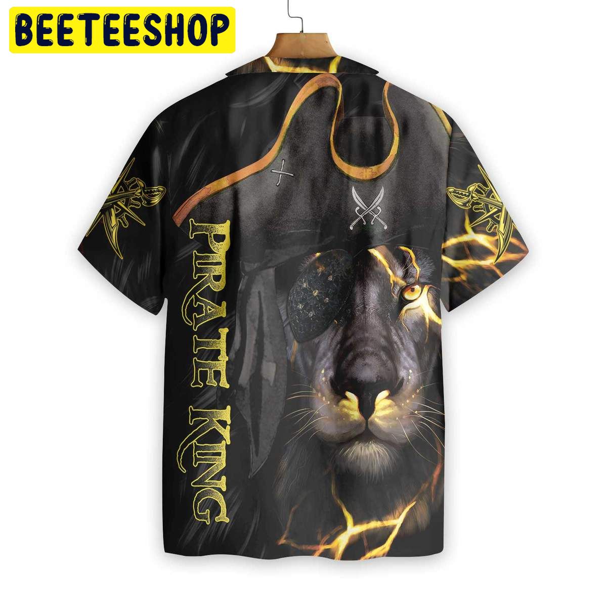 Pirate King Black Lion Trending Hawaiian Shirt Pirate King Black Lion Trending Hawaiian Shirt