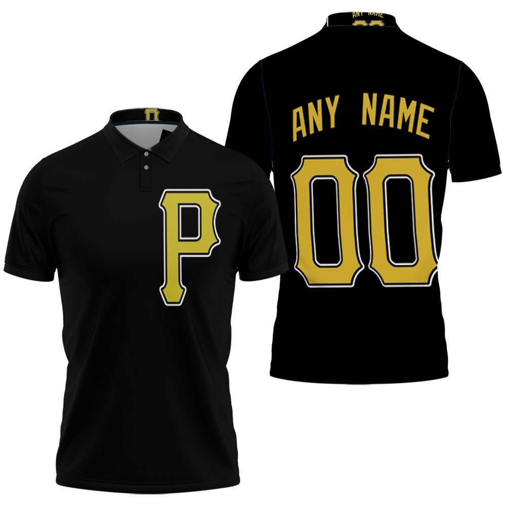 Pittsburgh Pirates Mlb Baseball Team Logo Majestic Custom Black 2019 Polo Shirt Pittsburgh Pirates Mlb Baseball Team Logo Majestic Custom Black 2019 Polo Shirt