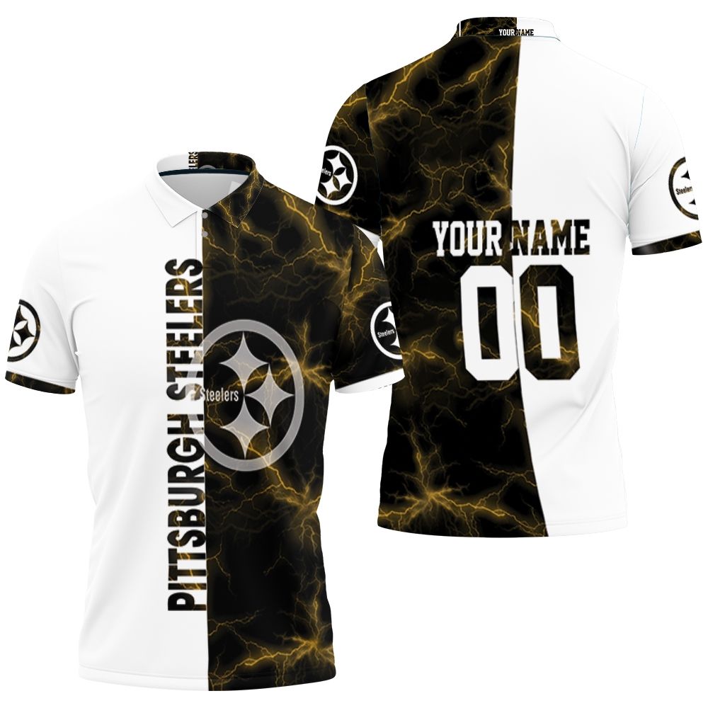 Pittsburgh Steelers Yellow For Fans Personalized 3D All Over Print Polo Shirt Pittsburgh Steelers Yellow For Fans Personalized 3D All Over Print Polo Shirt