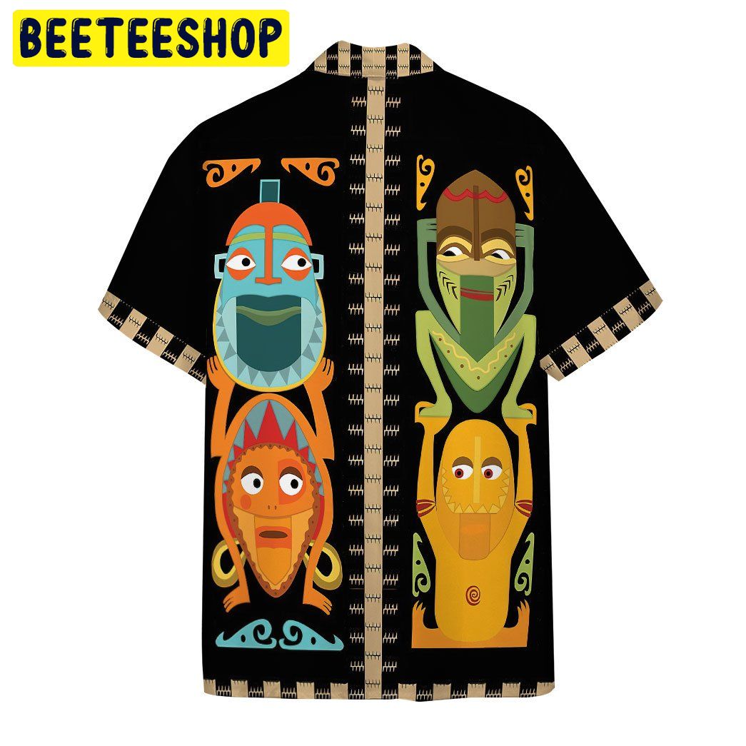 Polynesian Tiki Totems Combo Trending Hawaiian Shirt Polynesian Tiki Totems Combo Trending Hawaiian Shirt