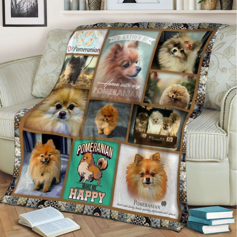 Pomeranian Lovers I'd Rather Be Home With My Pomeranian Pomeranian Make Me Happy Comfy Sofa Throw Blanket Pomeranian Lovers I'd Rather Be Home With My Pomeranian Pomeranian Make Me Happy Comfy Sofa Throw Blanket