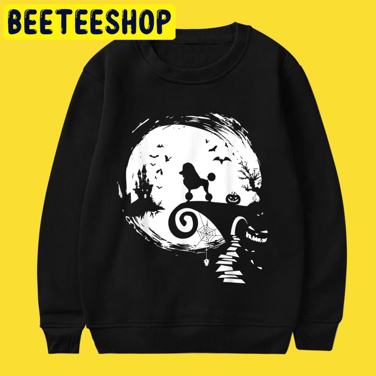 Poodle Dog And Moon Dog Lover Halloween Trending Unisex T-Shirt Poodle Dog And Moon Dog Lover Halloween Trending Unisex T-Shirt