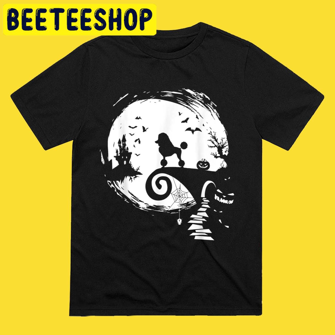 Poodle Dog And Moon Dog Lover Halloween Trending Unisex T-Shirt Poodle Dog And Moon Dog Lover Halloween Trending Unisex T-Shirt