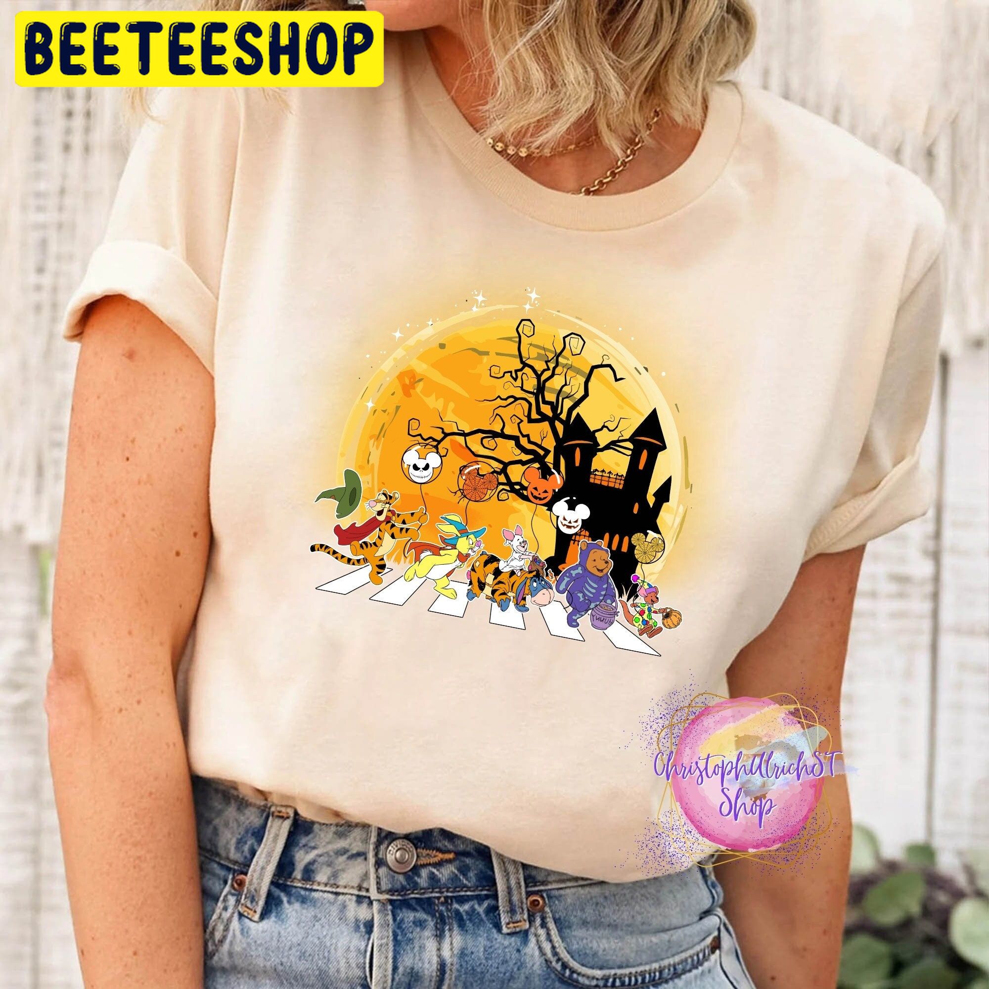Pooh And Friends Abbey Road Halloween Trending Unisex Shirt Pooh And Friends Abbey Road Halloween Trending Unisex Shirt
