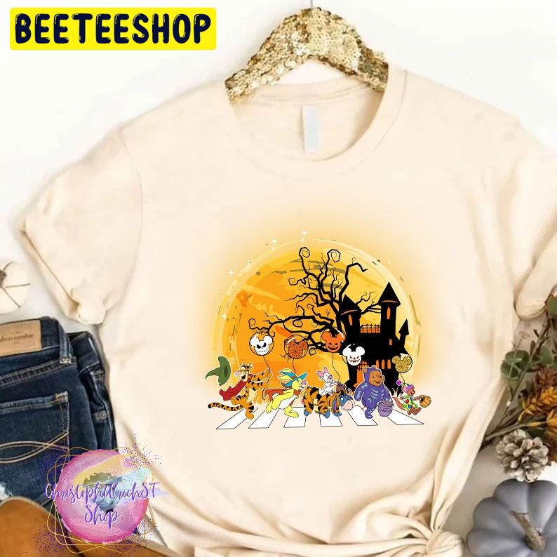Pooh And Friends Abbey Road Halloween Trending Unisex Shirt Pooh And Friends Abbey Road Halloween Trending Unisex Shirt