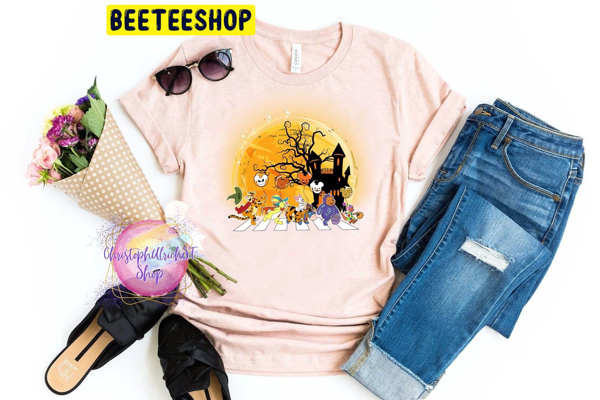 Pooh And Friends Abbey Road Halloween Trending Unisex Shirt Pooh And Friends Abbey Road Halloween Trending Unisex Shirt