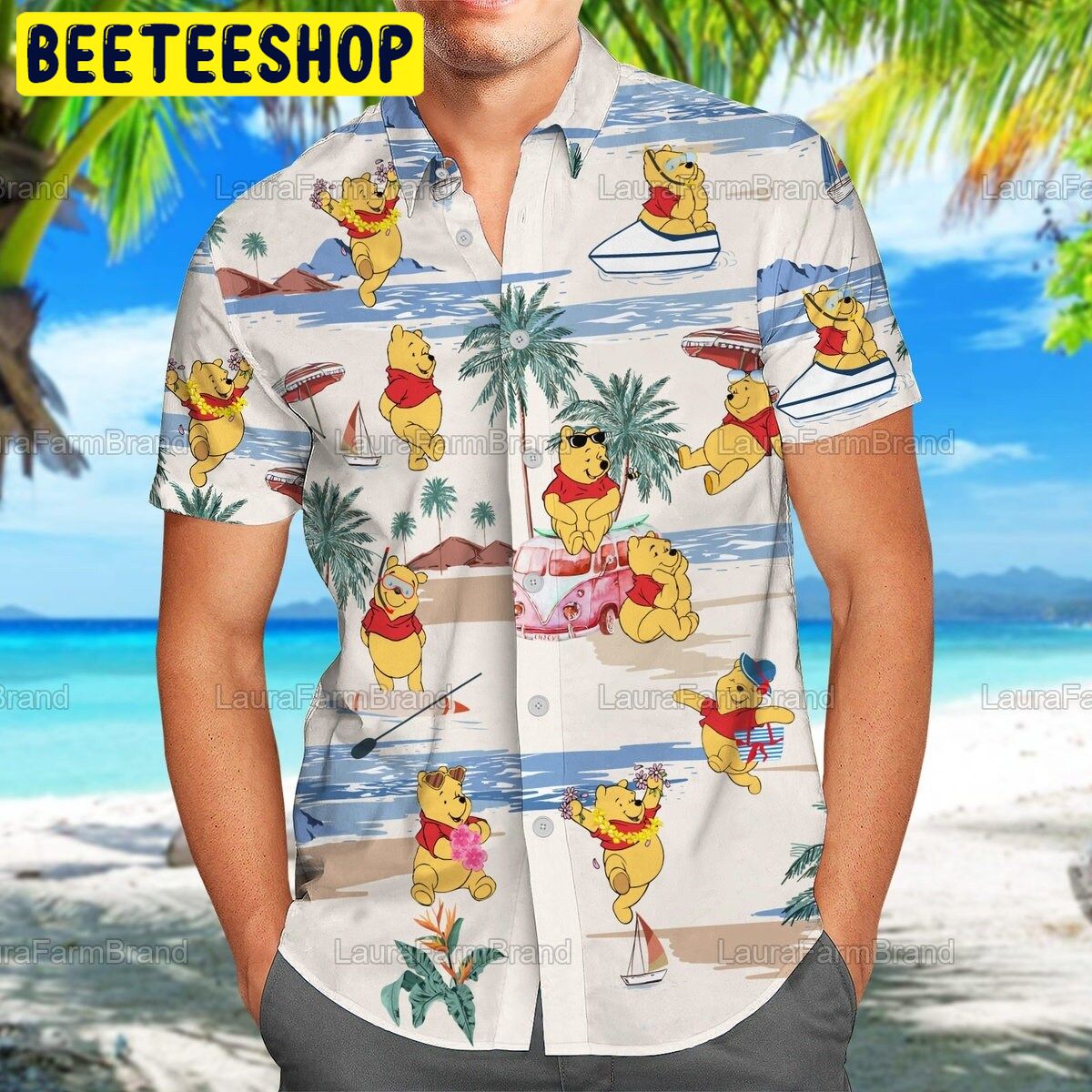 Pooh Beach Tropical Trending Hawaiian Shirt Pooh Beach Tropical Trending Hawaiian Shirt