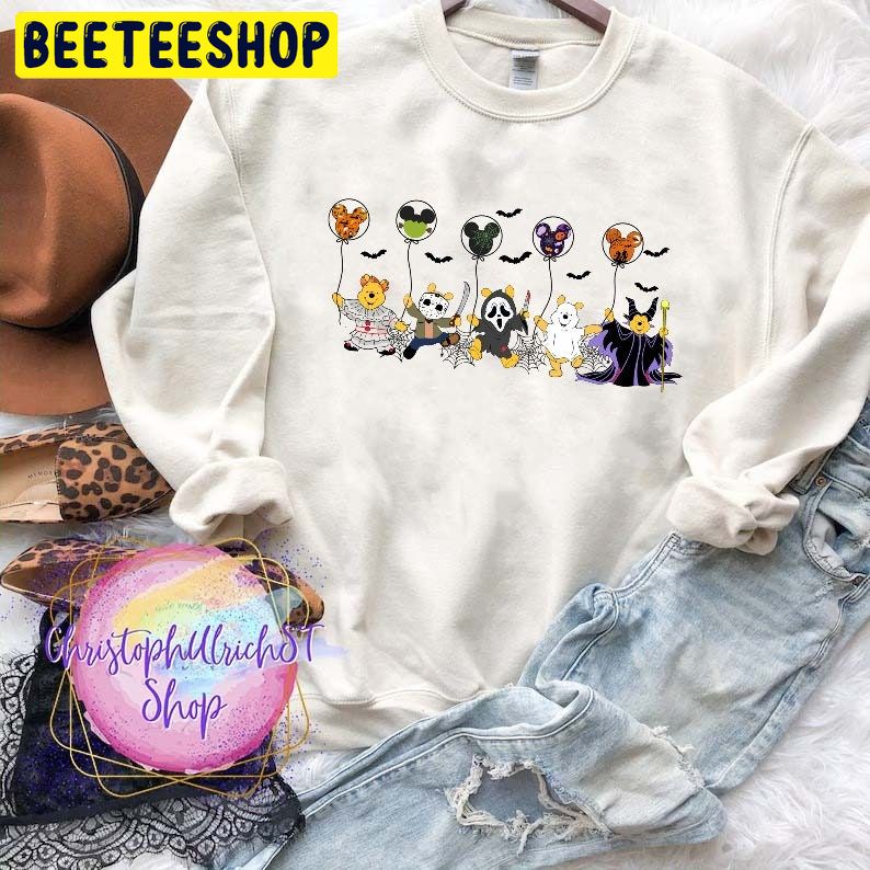 Pooh Halloween Horror Movie Characters Trending Unisex Shirt Pooh Halloween Horror Movie Characters Trending Unisex Shirt