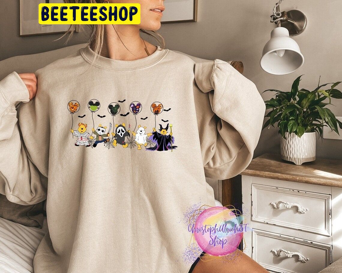 Pooh Halloween Horror Movie Characters Trending Unisex Shirt Pooh Halloween Horror Movie Characters Trending Unisex Shirt