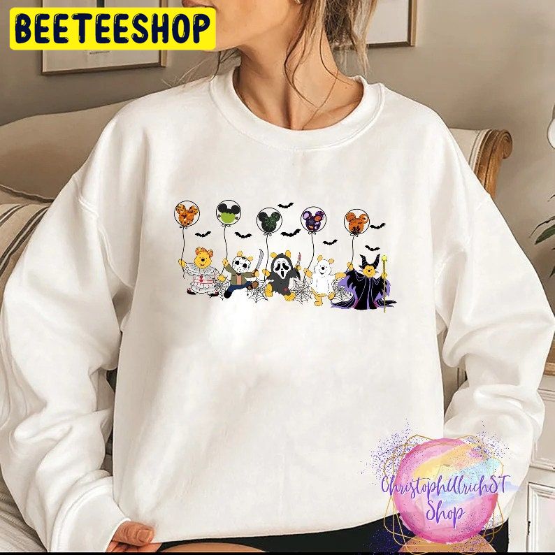 Pooh Halloween Horror Movie Characters Trending Unisex Shirt Pooh Halloween Horror Movie Characters Trending Unisex Shirt