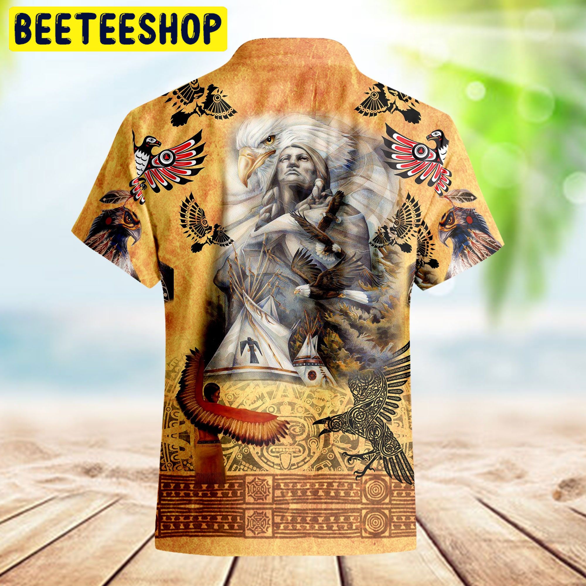Power Of Native American Eagle Trending Hawaiian Shirt Power Of Native American Eagle Trending Hawaiian Shirt