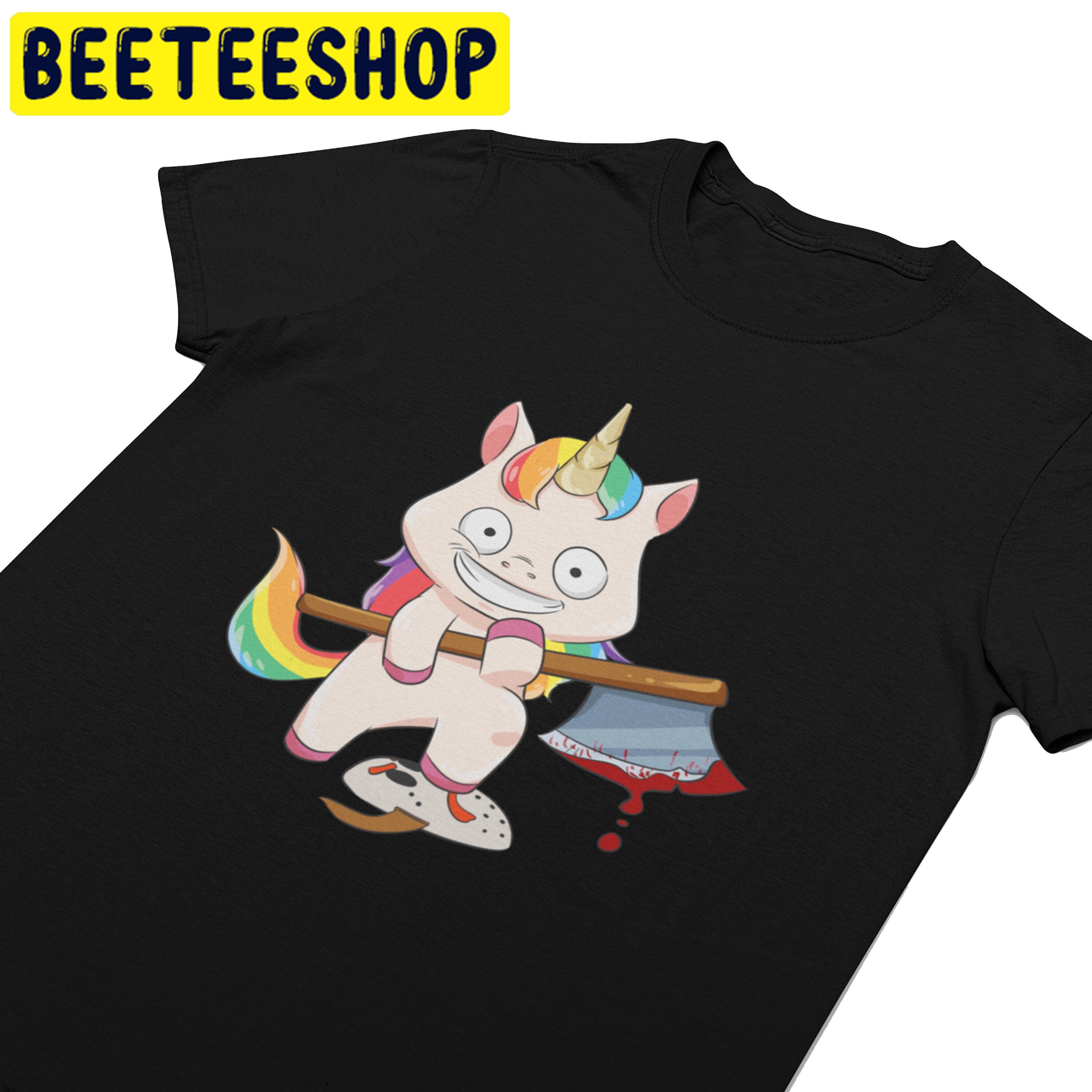 Psychotic Murderous Unicorn Trending Unisex Shirt Psychotic Murderous Unicorn Trending Unisex Shirt
