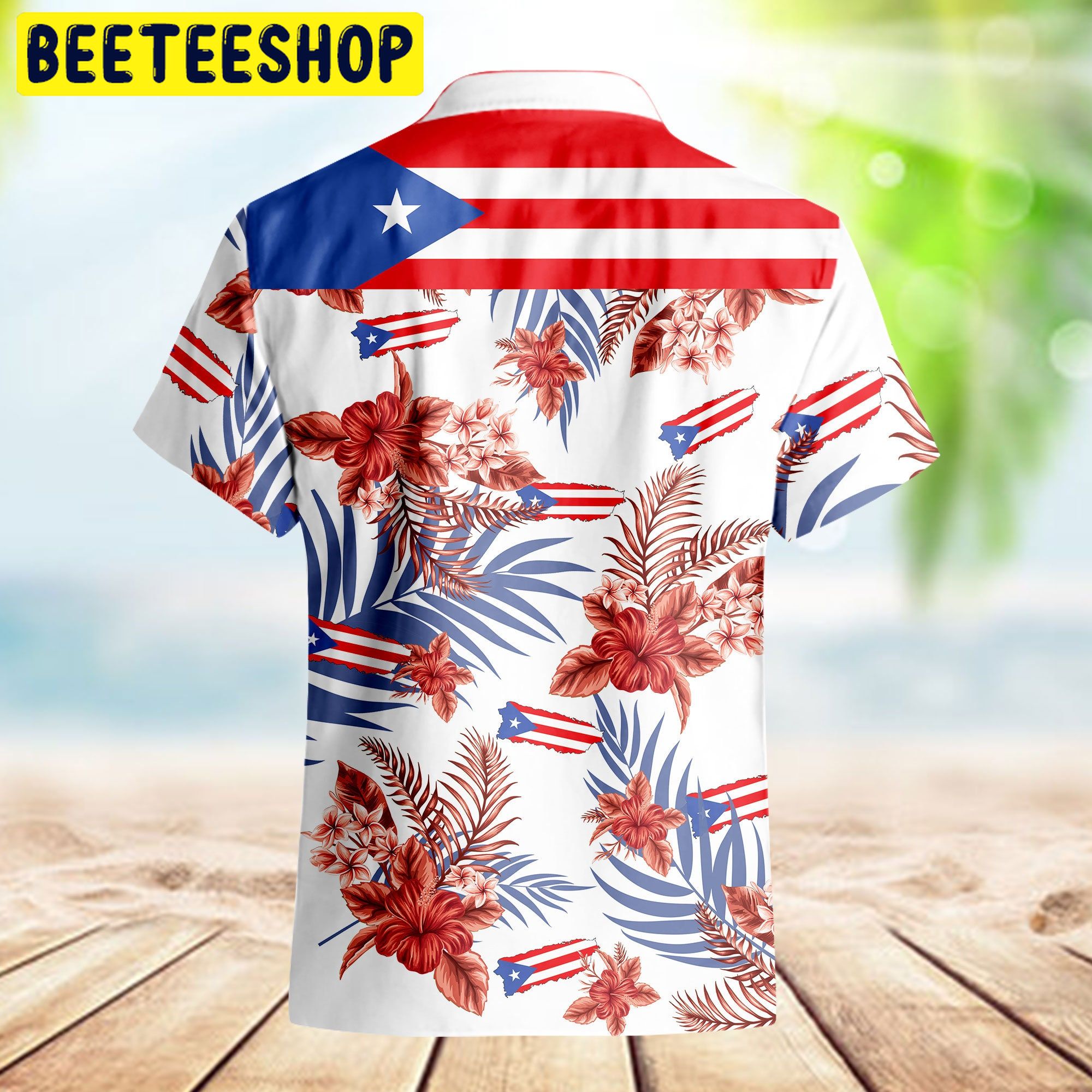 Puerto Rico Vintage American Trending Hawaiian Shirt Puerto Rico Vintage American Trending Hawaiian Shirt