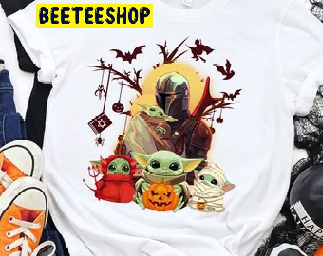 Pumpkin And Baby Yoda Not So Scary HalloweenTrending Unisex Shirt Pumpkin And Baby Yoda Not So Scary HalloweenTrending Unisex Shirt