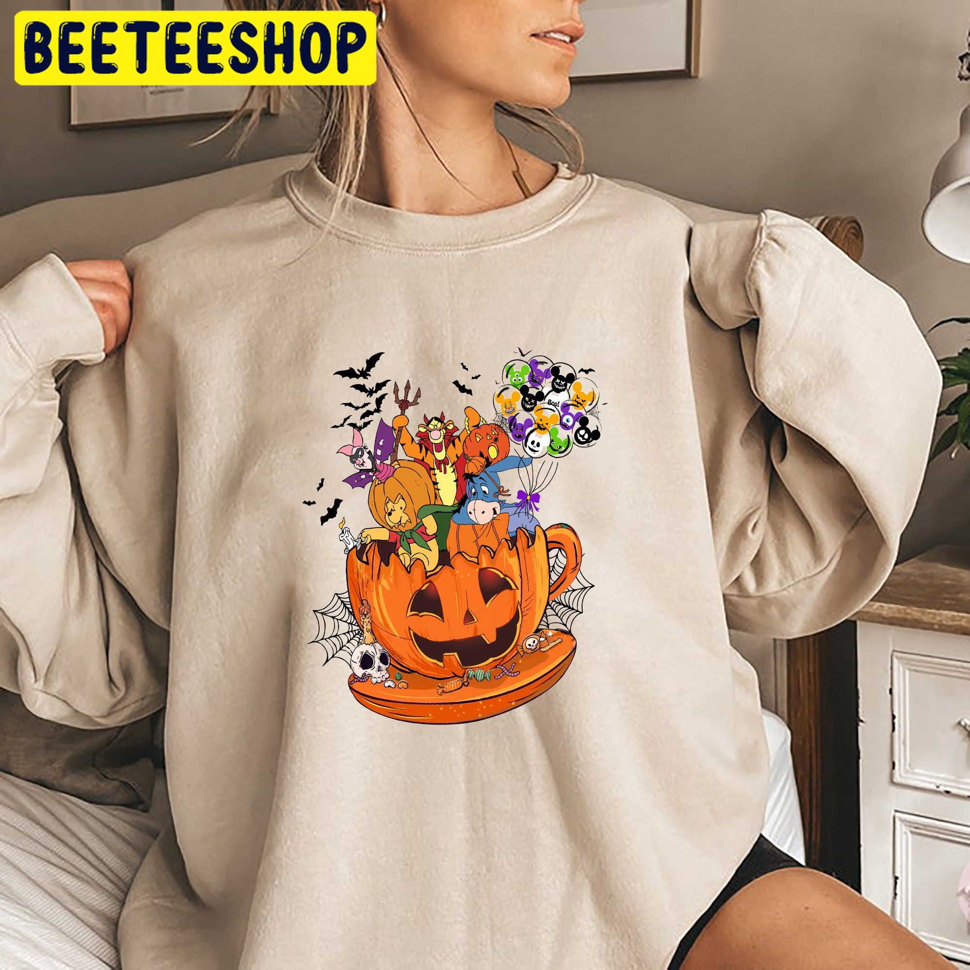 Pumpkin Cup Winnie The Pooh Halloween Trending Unisex Shirt Pumpkin Cup Winnie The Pooh Halloween Trending Unisex Shirt