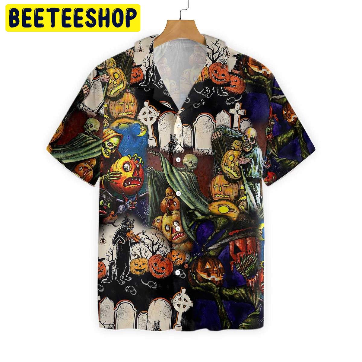 Pumpkin Night Is Coming Trending Hawaiian Shirt Pumpkin Night Is Coming Trending Hawaiian Shirt