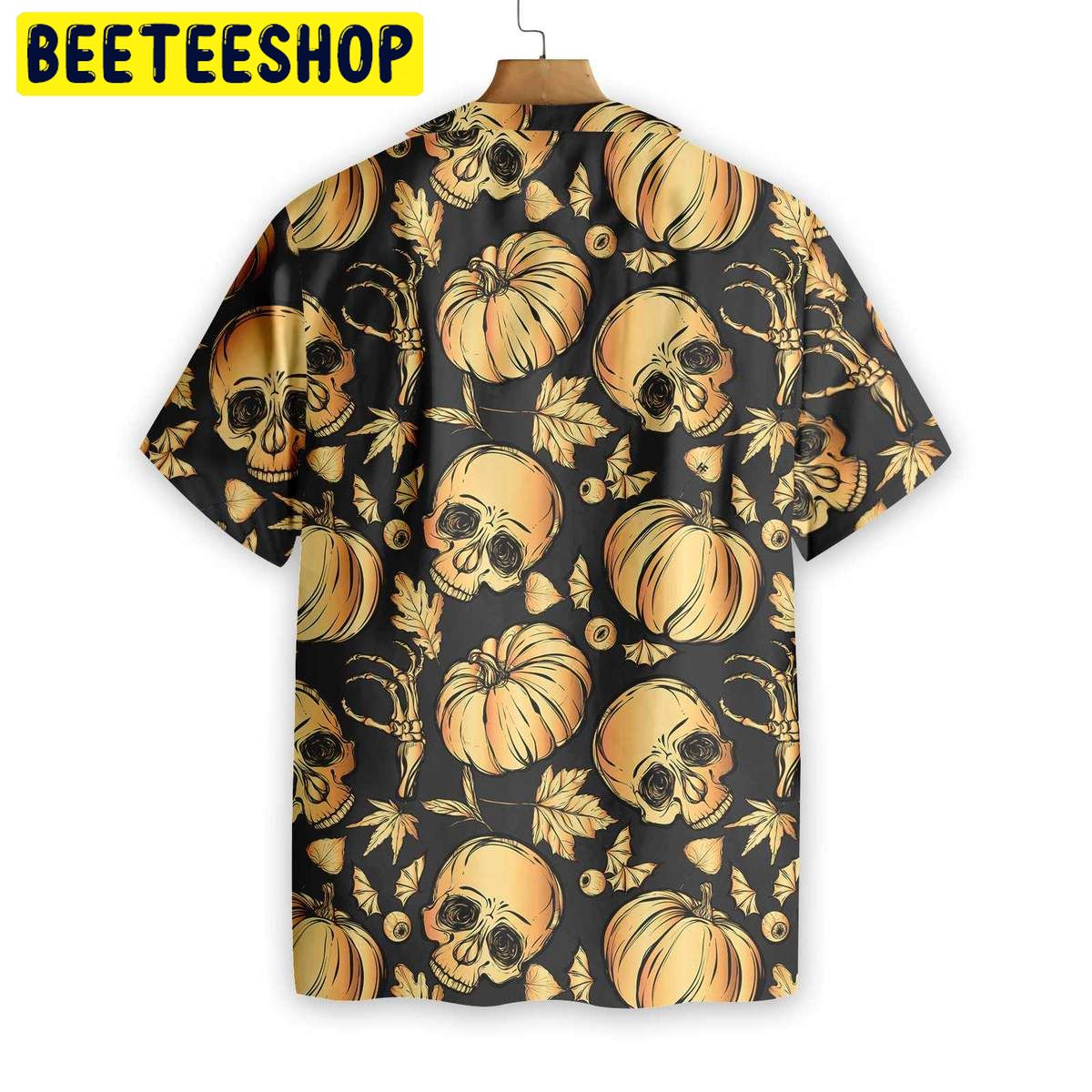 Pumpkin & Skull Halloween Trending Hawaiian Shirt Pumpkin & Skull Halloween Trending Hawaiian Shirt