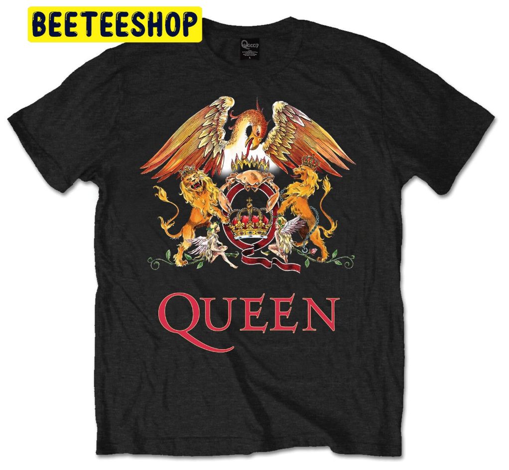 Queen Crest Logo Freddie Mercury Brian May Trending Unisex Shirt Queen Crest Logo Freddie Mercury Brian May Trending Unisex Shirt