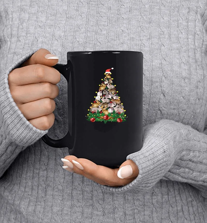 Rabbit Santa Christmas Tree Mug Rabbit Santa Christmas Tree Mug