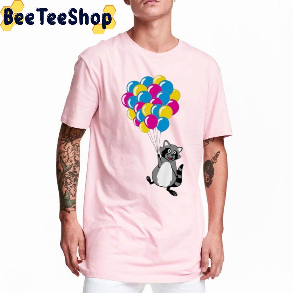 Raccoon And Balloon Trending Unisex T-Shirt Raccoon And Balloon Trending Unisex T-Shirt